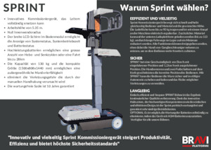 सिंगल वर्टिकल मास्ट बूम लिफ्ट Bravi Sprint