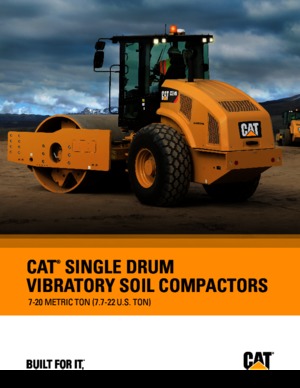 सिंगल-ड्रम रोलर Caterpillar CS54B