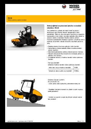 सिंगल-ड्रम रोलर Wacker Neuson RC50