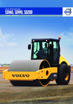 सिंगल-ड्रम रोलर Volvo SD200D