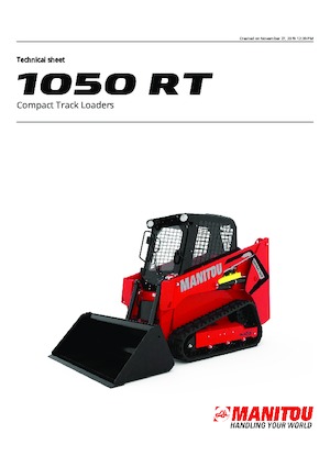 स्किड स्टीयर लोडर Manitou 1050RT