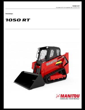स्किड स्टीयर लोडर Manitou 1050RT