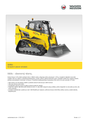 स्किड स्टीयर लोडर Wacker Neuson 1101 c