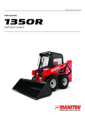 स्किड स्टीयर लोडर Manitou 1350R