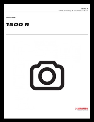 स्किड स्टीयर लोडर Manitou 1500R