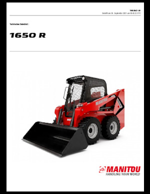 स्किड स्टीयर लोडर Manitou 1650R