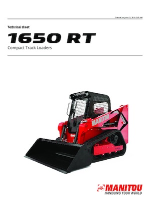 स्किड स्टीयर लोडर Manitou 1650RT