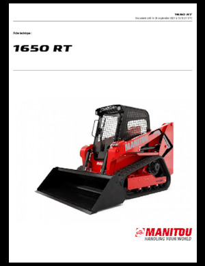 स्किड स्टीयर लोडर Manitou 1650RT