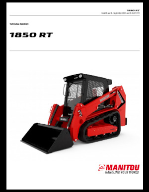 स्किड स्टीयर लोडर Manitou 1850RT