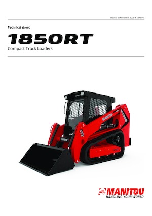 स्किड स्टीयर लोडर Manitou 1850RT