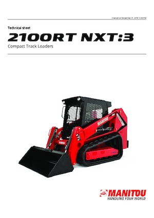 स्किड स्टीयर लोडर Manitou 2100RT NXT:3