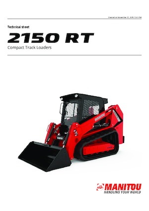 स्किड स्टीयर लोडर Manitou 2150RT