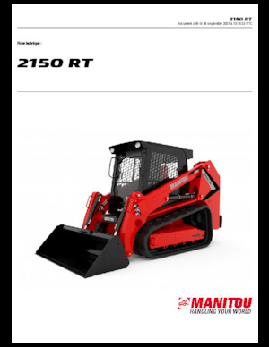 स्किड स्टीयर लोडर Manitou 2150RT