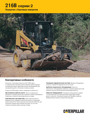 स्किड स्टीयर लोडर Caterpillar 216B II