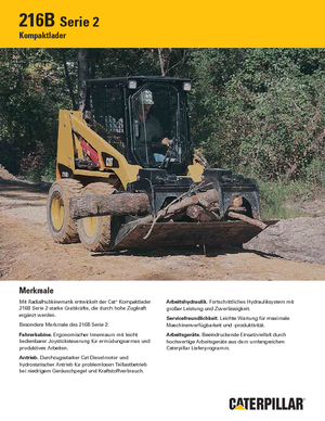 स्किड स्टीयर लोडर Caterpillar 216B II