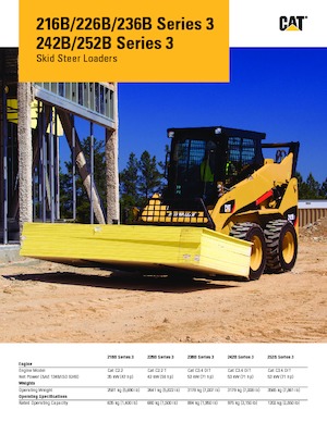 स्किड स्टीयर लोडर Caterpillar 216B Serie 3