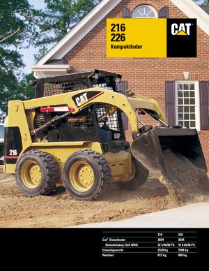 स्किड स्टीयर लोडर Caterpillar 216