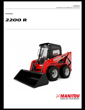 स्किड स्टीयर लोडर Manitou 2200R