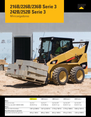 स्किड स्टीयर लोडर Caterpillar 226B Series 3