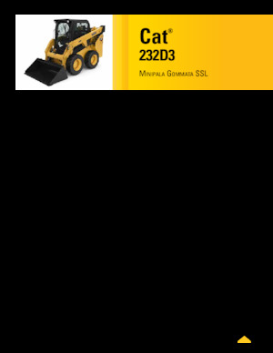 स्किड स्टीयर लोडर Caterpillar 232D3