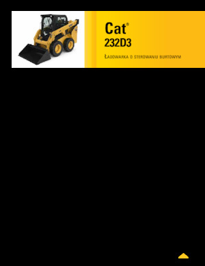स्किड स्टीयर लोडर Caterpillar 232D3