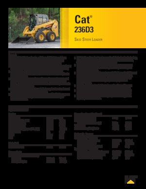 स्किड स्टीयर लोडर Caterpillar 236D Series 3