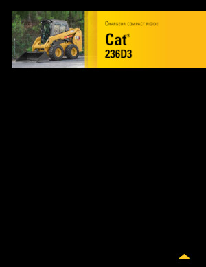 स्किड स्टीयर लोडर Caterpillar 236D Series 3
