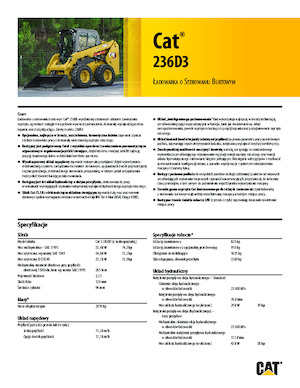 स्किड स्टीयर लोडर Caterpillar 236D Series 3