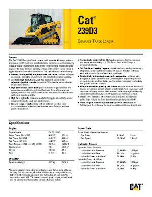 स्किड स्टीयर लोडर Caterpillar 239D Serie 3 Deltalader