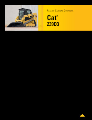 स्किड स्टीयर लोडर Caterpillar 239D Serie 3 Deltalader