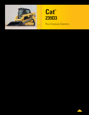 स्किड स्टीयर लोडर Caterpillar 239D Serie 3 Deltalader