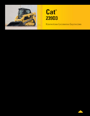 स्किड स्टीयर लोडर Caterpillar 239D Serie 3 Deltalader
