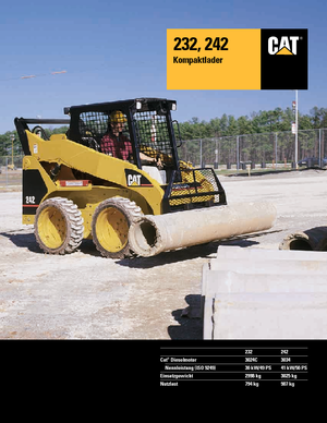 स्किड स्टीयर लोडर Caterpillar 242