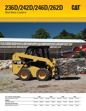 स्किड स्टीयर लोडर Caterpillar 242D