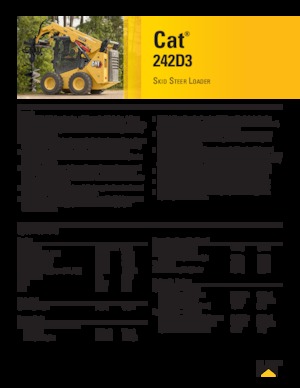स्किड स्टीयर लोडर Caterpillar 242D Series 3