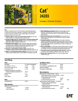 स्किड स्टीयर लोडर Caterpillar 242D Series 3