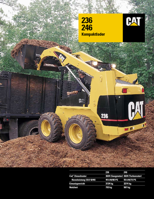 स्किड स्टीयर लोडर Caterpillar 246