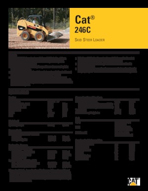 स्किड स्टीयर लोडर Caterpillar 246C