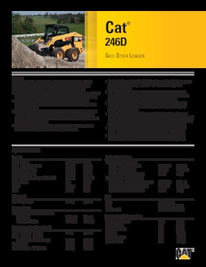 स्किड स्टीयर लोडर Caterpillar 246D