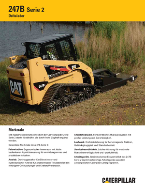 स्किड स्टीयर लोडर Caterpillar 247B II
