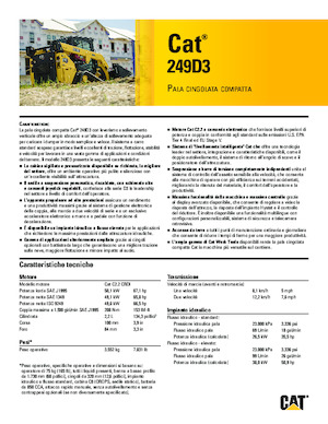 स्किड स्टीयर लोडर Caterpillar 249D3
