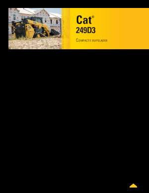 स्किड स्टीयर लोडर Caterpillar 249D3
