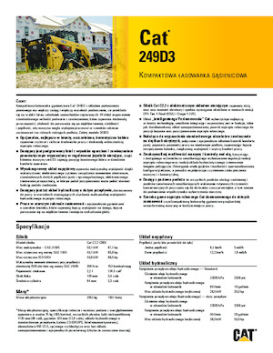 स्किड स्टीयर लोडर Caterpillar 249D3