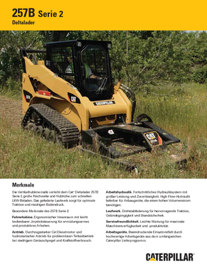 स्किड स्टीयर लोडर Caterpillar 257B