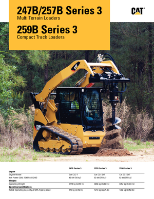 स्किड स्टीयर लोडर Caterpillar 257B
