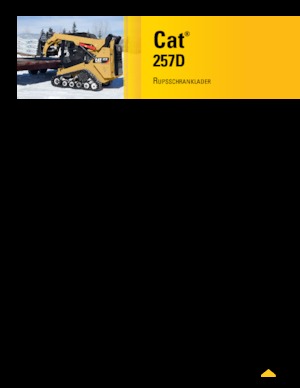 स्किड स्टीयर लोडर Caterpillar 257D