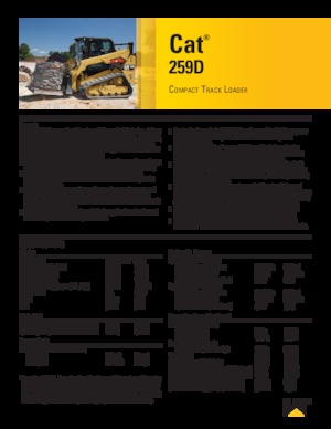 स्किड स्टीयर लोडर Caterpillar 259D