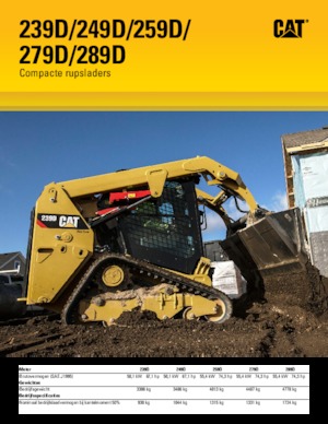 स्किड स्टीयर लोडर Caterpillar 259D