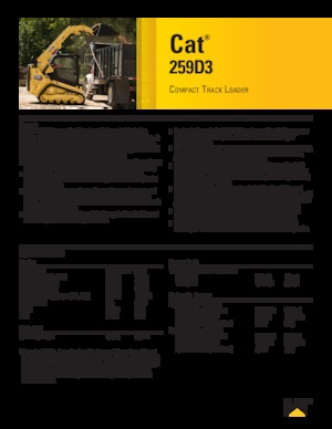 स्किड स्टीयर लोडर Caterpillar 259D Serie 3 Deltalader