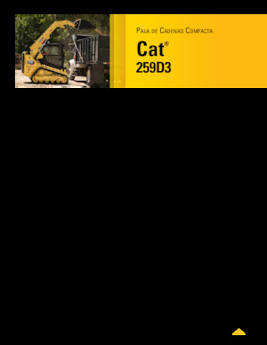 स्किड स्टीयर लोडर Caterpillar 259D Serie 3 Deltalader